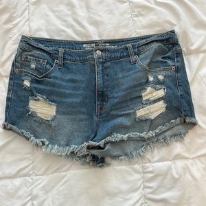 MOSSIMO HIGH RISE DENIM SHORTS